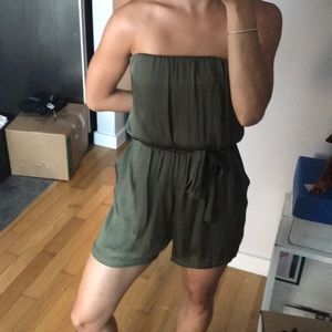 Olive green romper
